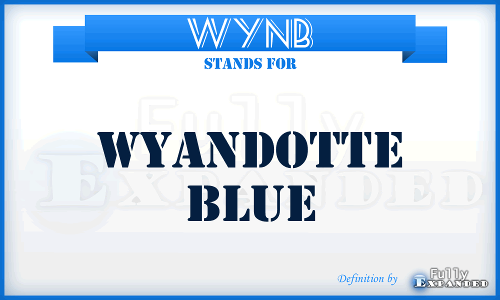 WYNB - Wyandotte Blue