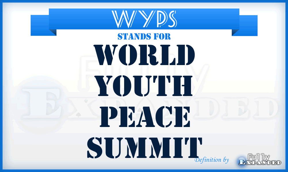 WYPS - World Youth Peace Summit