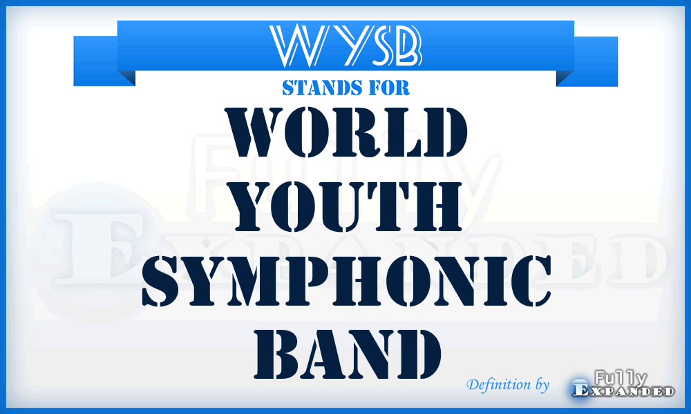 WYSB - World Youth Symphonic Band