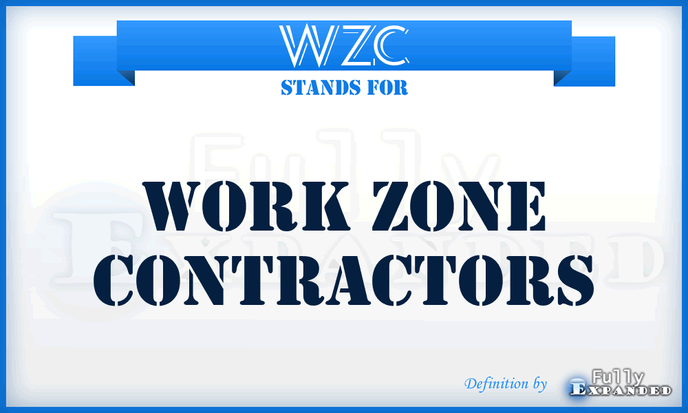 WZC - Work Zone Contractors