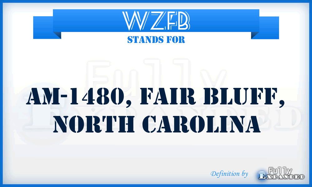 WZFB - AM-1480, Fair Bluff, North Carolina