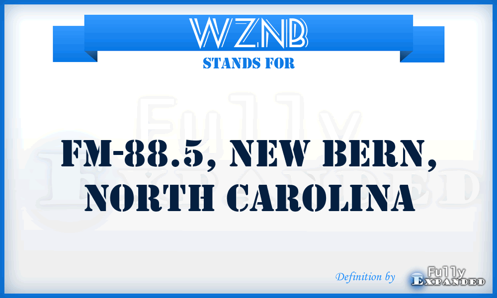 WZNB - FM-88.5, New Bern, North Carolina