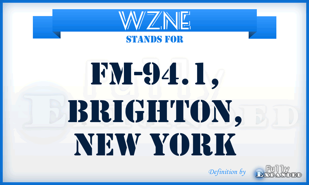 WZNE - FM-94.1, Brighton, New York