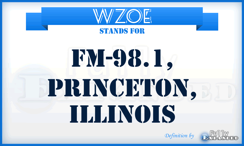 WZOE - FM-98.1, PRINCETON, Illinois