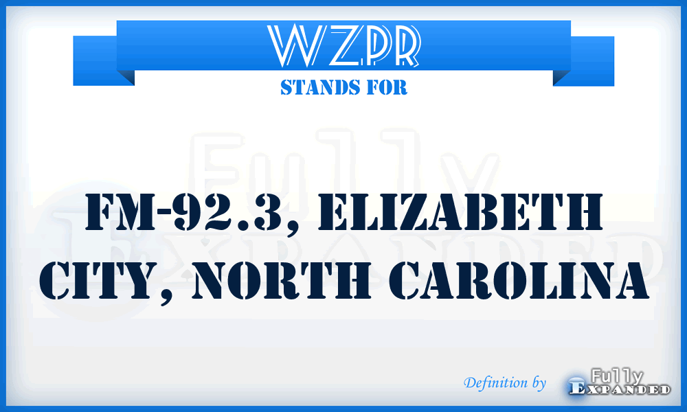 WZPR - FM-92.3, Elizabeth City, North Carolina