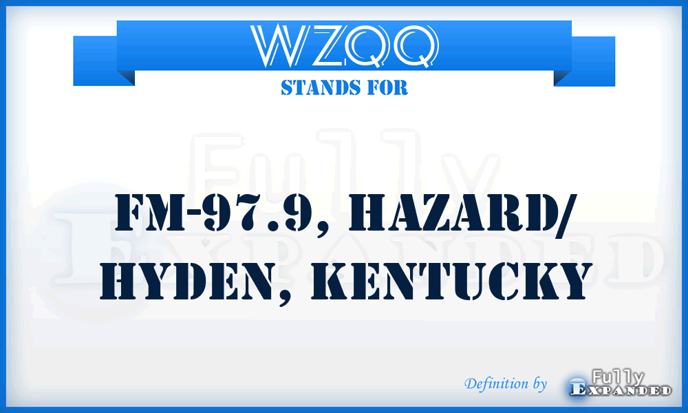 WZQQ - FM-97.9, Hazard/ Hyden, Kentucky