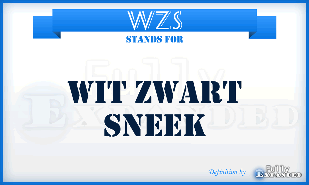 WZS - Wit Zwart Sneek