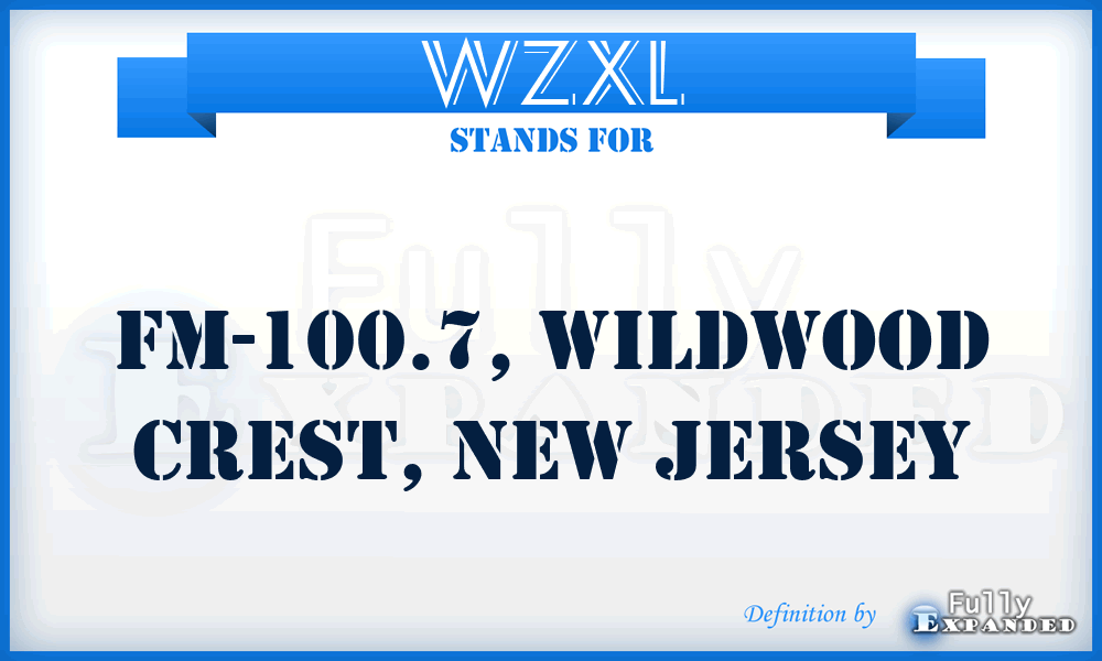 WZXL - FM-100.7, Wildwood Crest, New Jersey