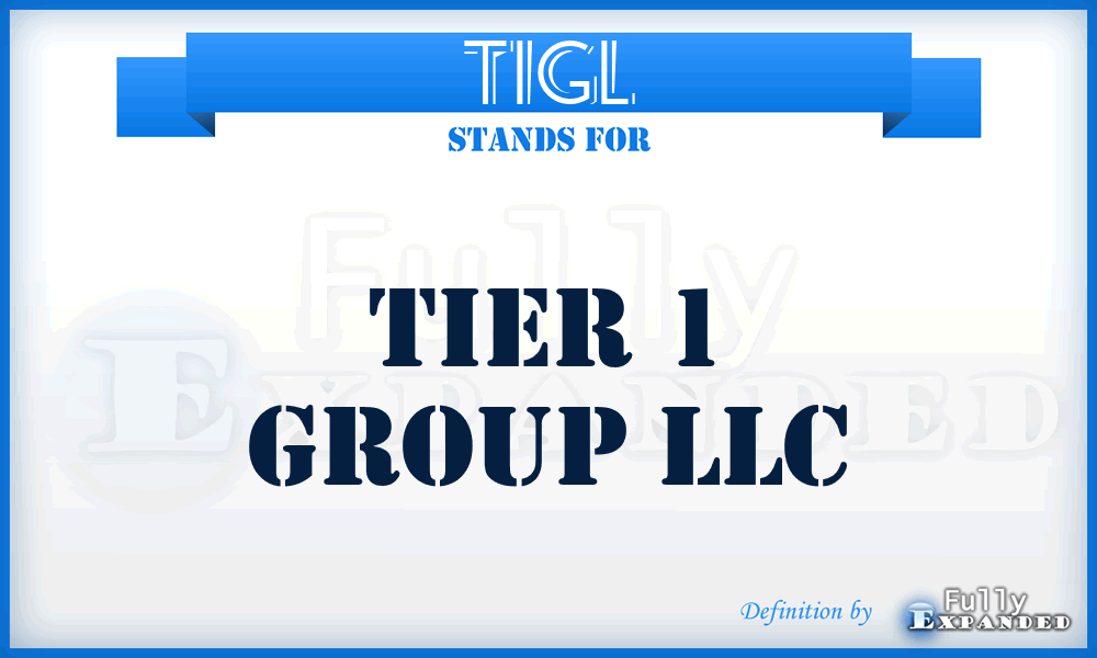 T1GL - Tier 1 Group LLC