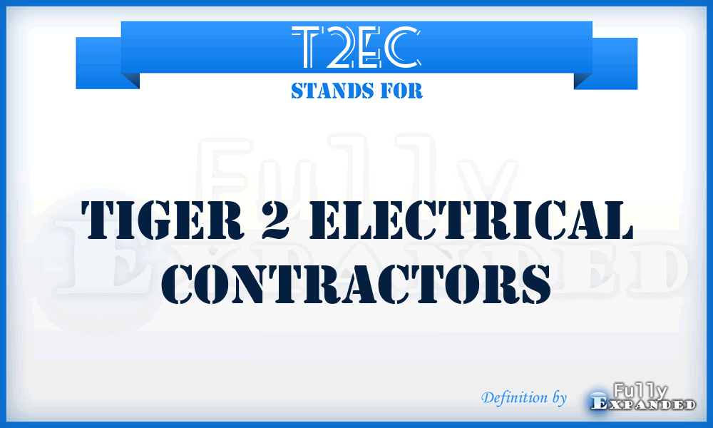 T2EC - Tiger 2 Electrical Contractors