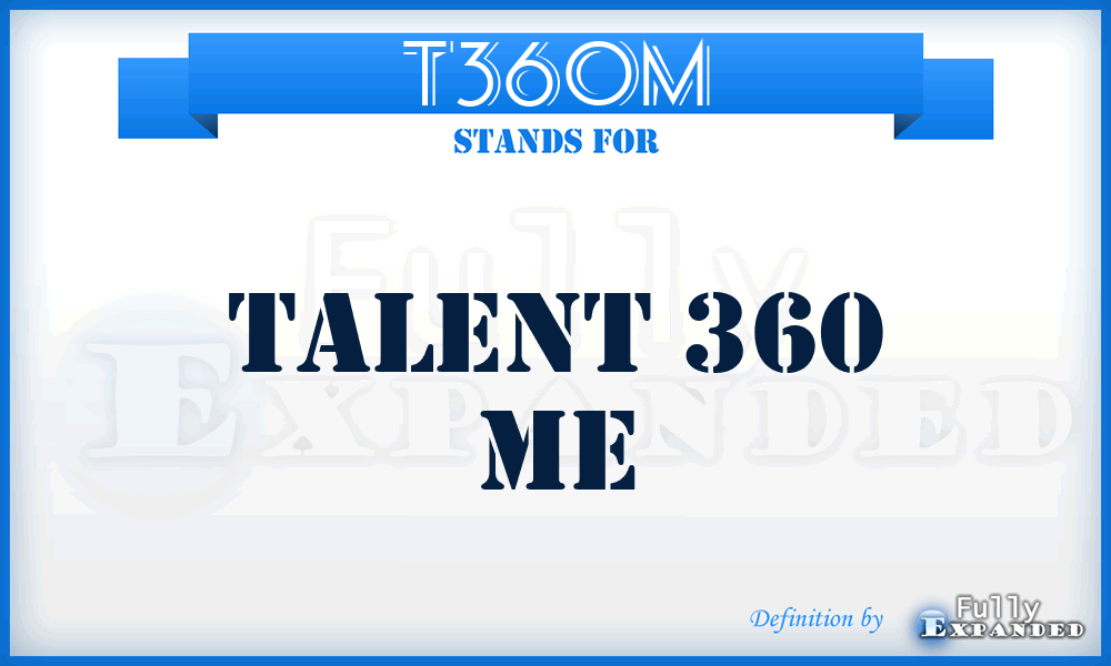 T360M - Talent 360 Me