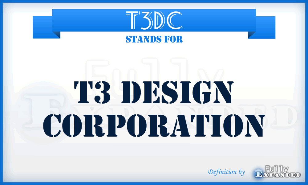 T3DC - T3 Design Corporation