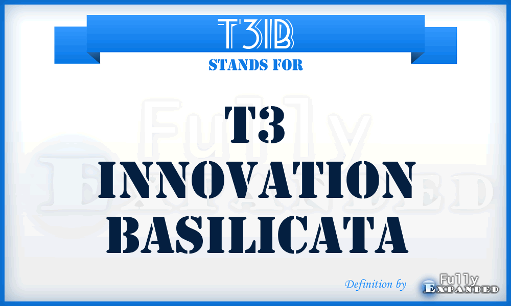 T3IB - T3 Innovation Basilicata