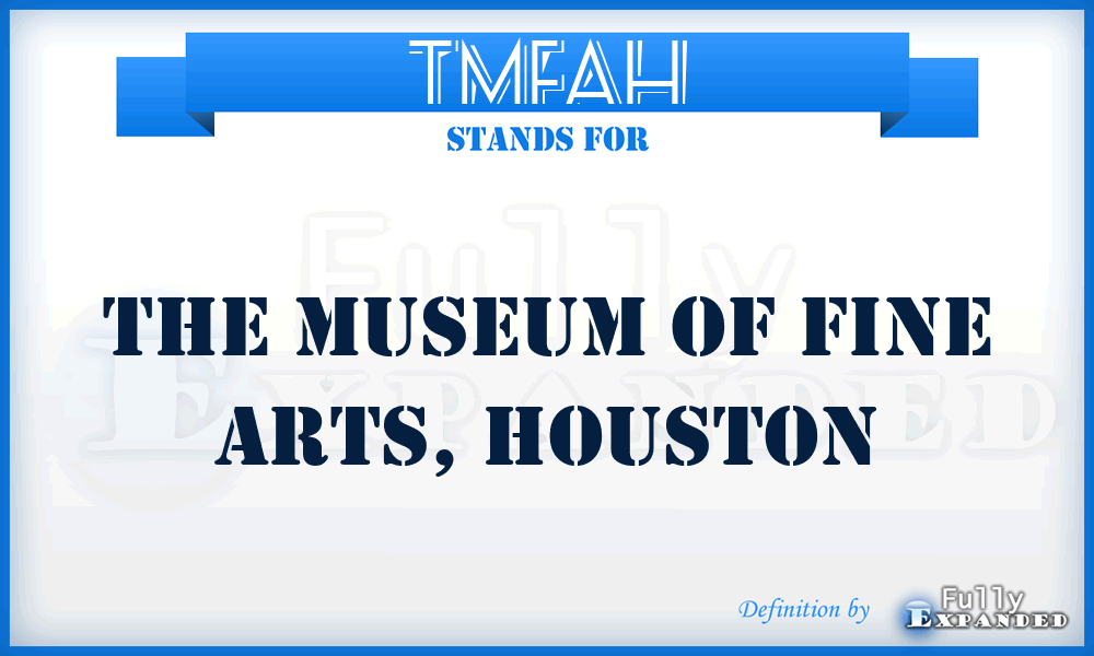 TMFAH - The Museum of Fine Arts, Houston