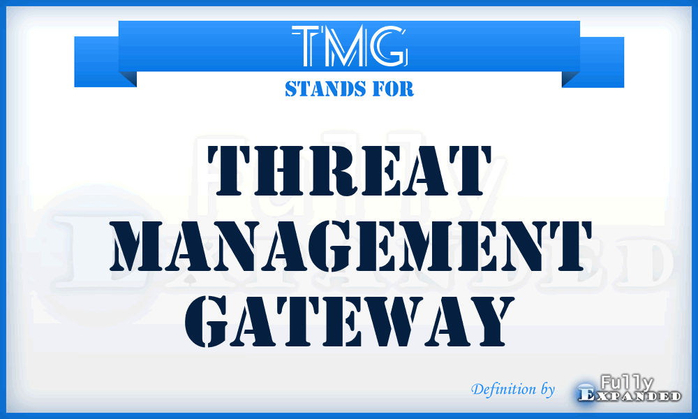 TMG - Threat Management Gateway