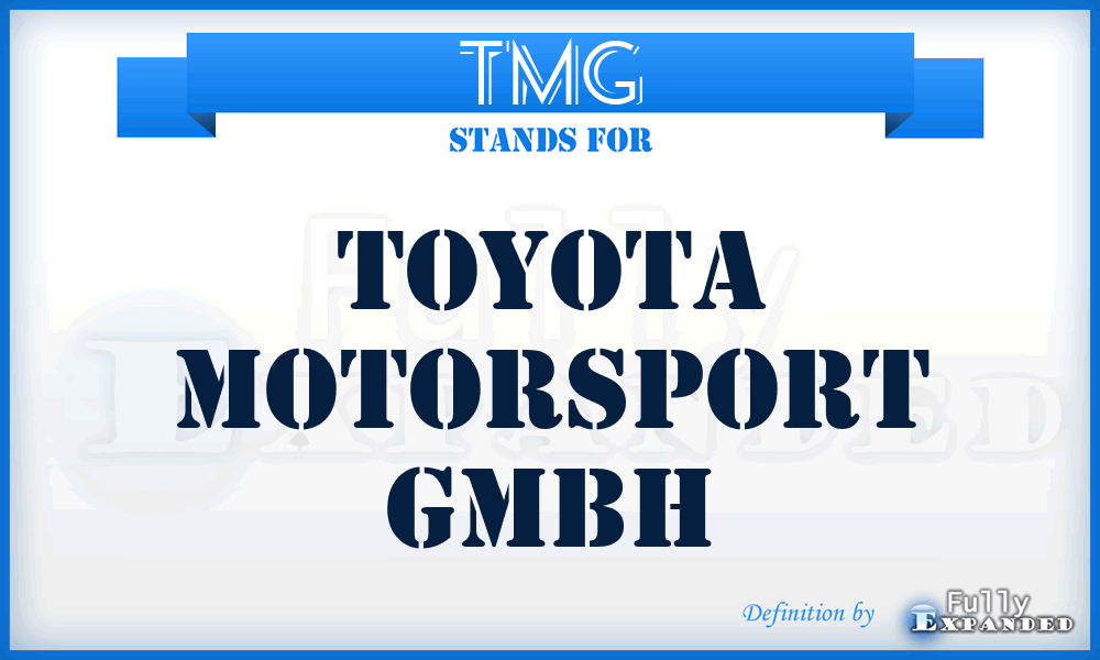 TMG - Toyota Motorsport GmbH
