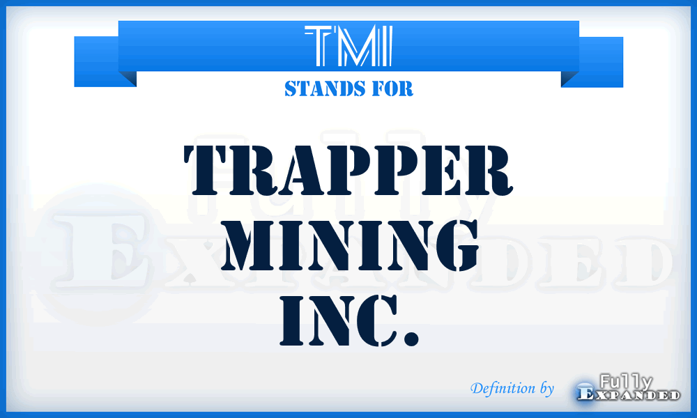 TMI - Trapper Mining Inc.