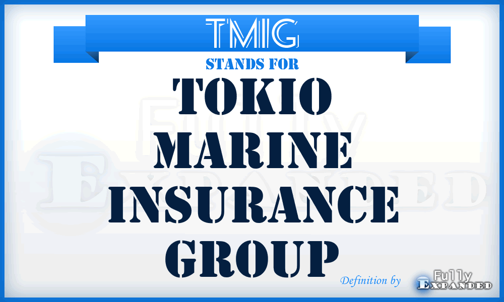 TMIG - Tokio Marine Insurance Group