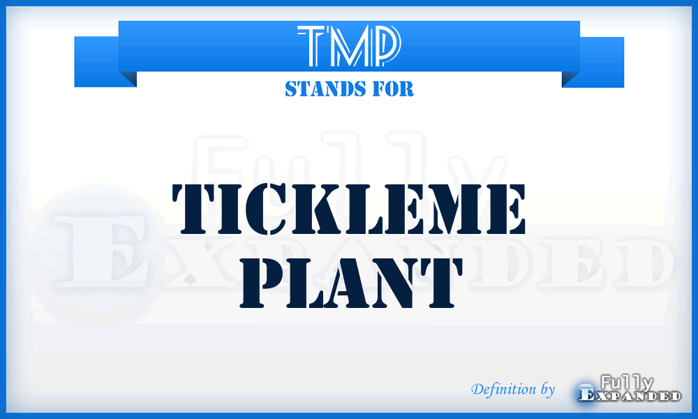 TMP - TickleMe Plant