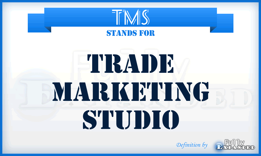 TMS - Trade Marketing Studio
