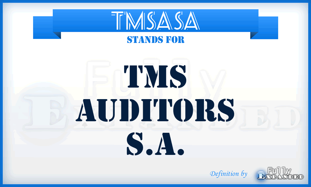 TMSASA - TMS Auditors S.A.