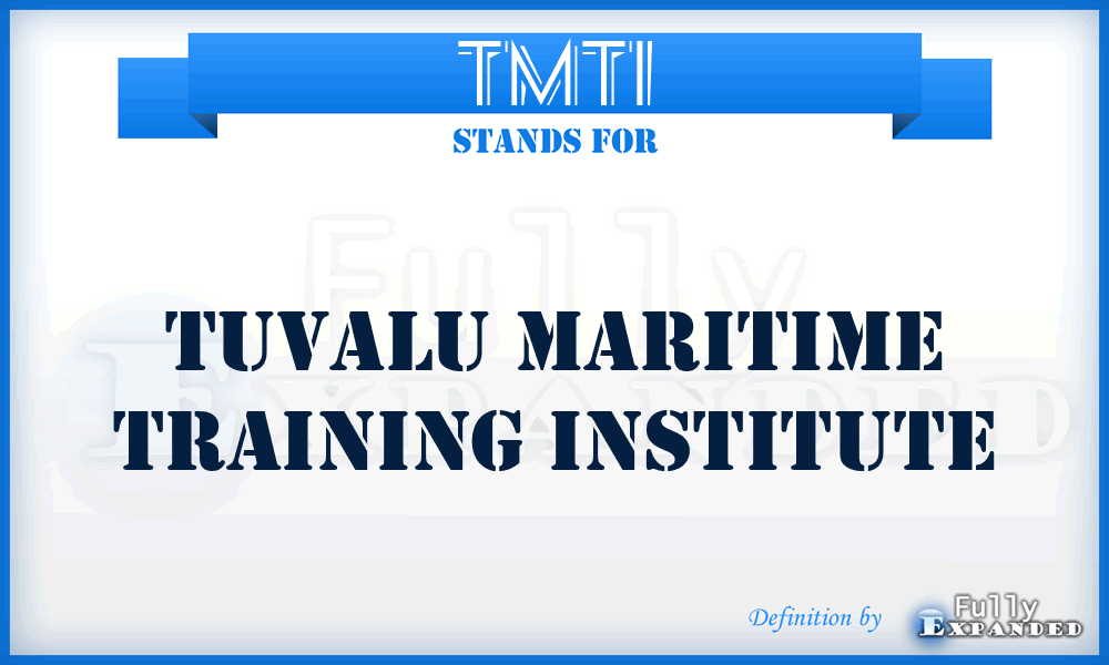 TMTI - Tuvalu Maritime Training Institute