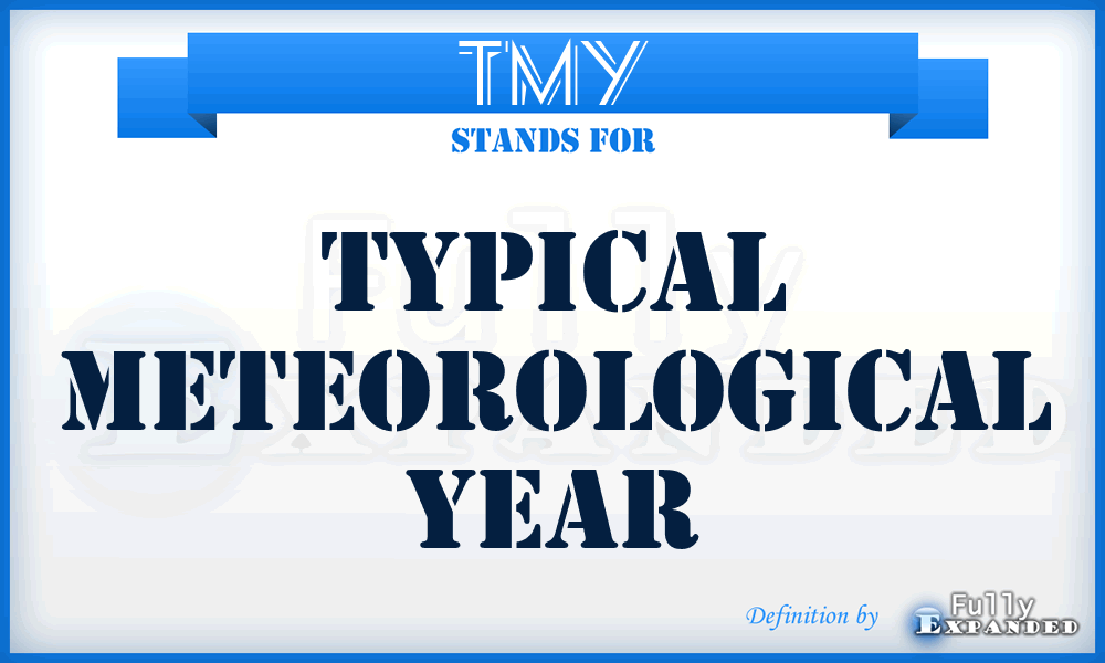 TMY - Typical Meteorological Year