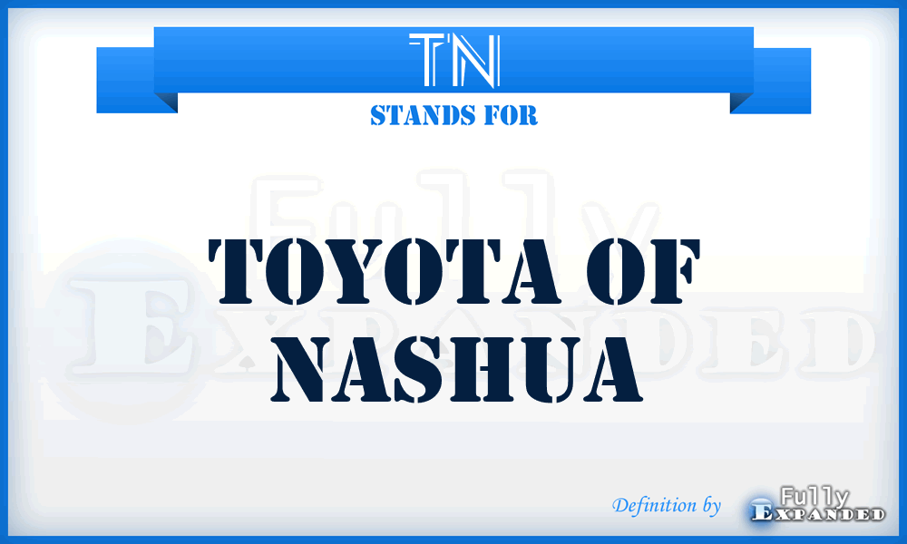 TN - Toyota of Nashua