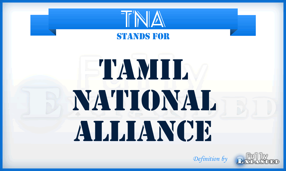 TNA - Tamil National Alliance