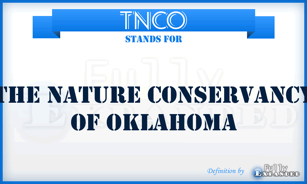 TNCO - The Nature Conservancy of Oklahoma