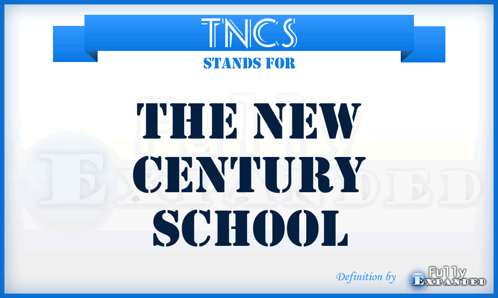 TNCS - The New Century School