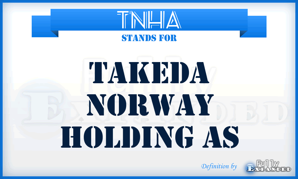 TNHA - Takeda Norway Holding As
