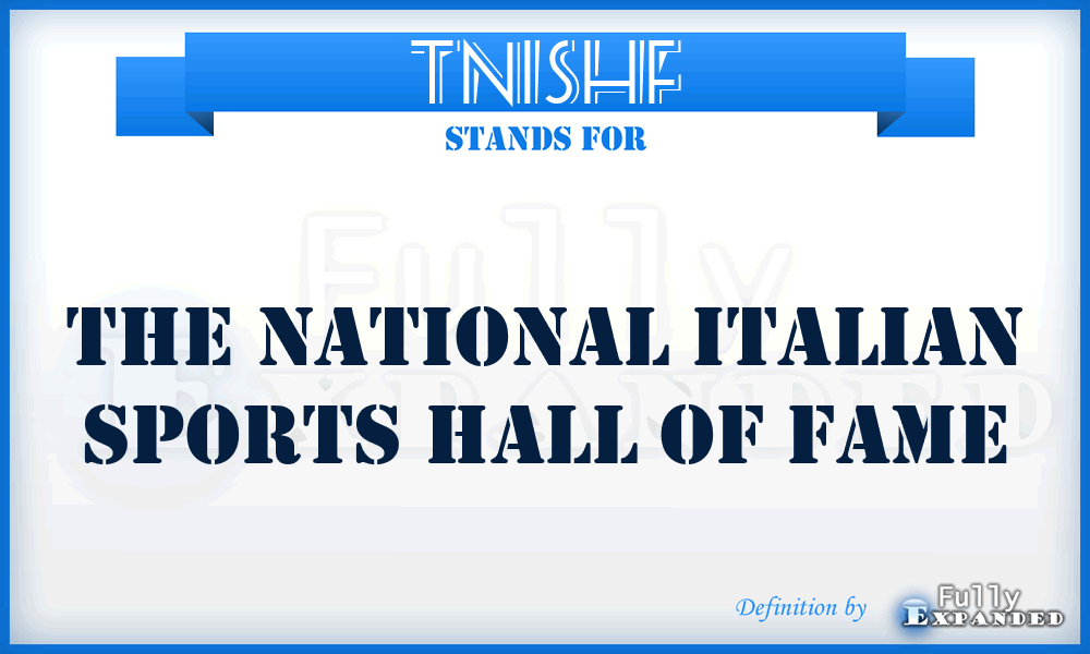 TNISHF - The National Italian Sports Hall of Fame