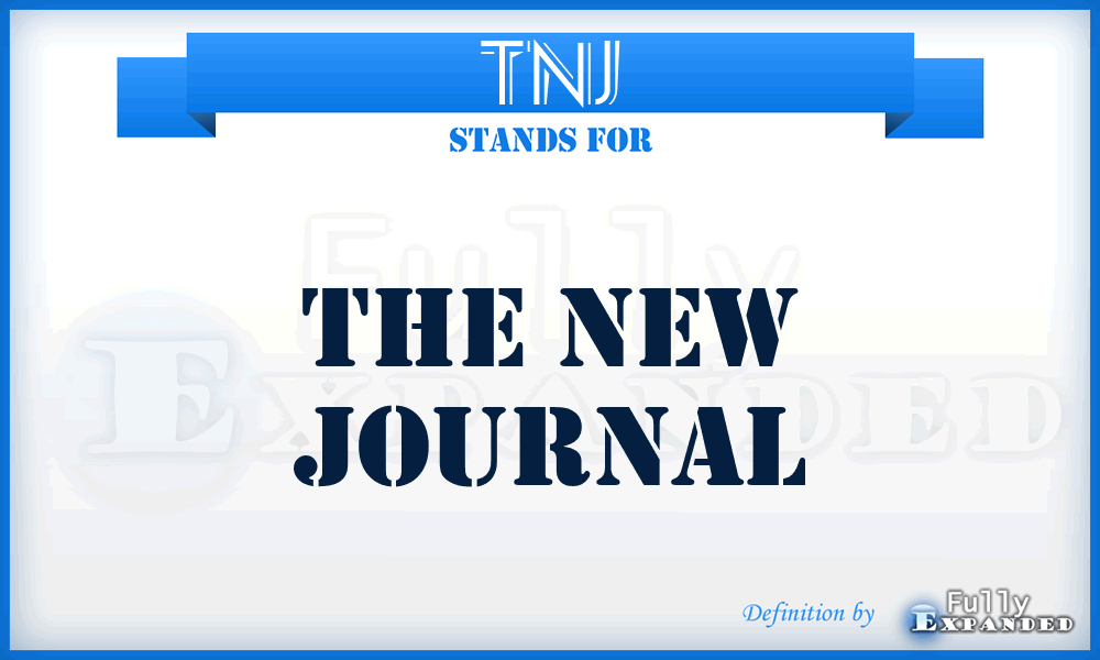 TNJ - The New Journal