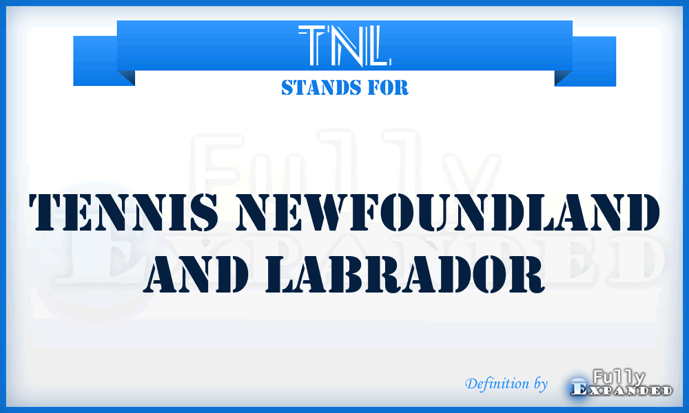 TNL - Tennis Newfoundland and Labrador