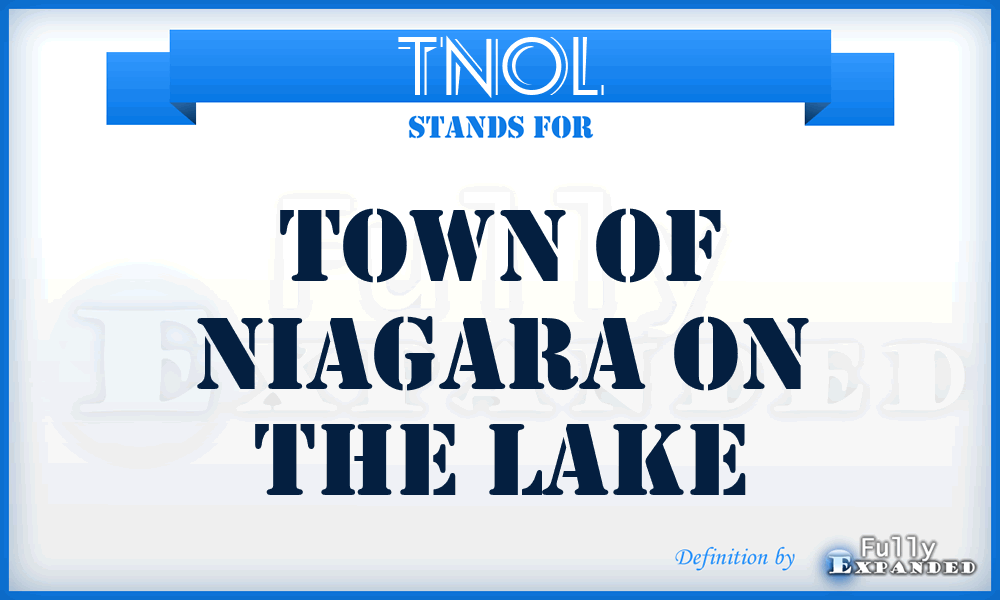 TNOL - Town of Niagara On the Lake