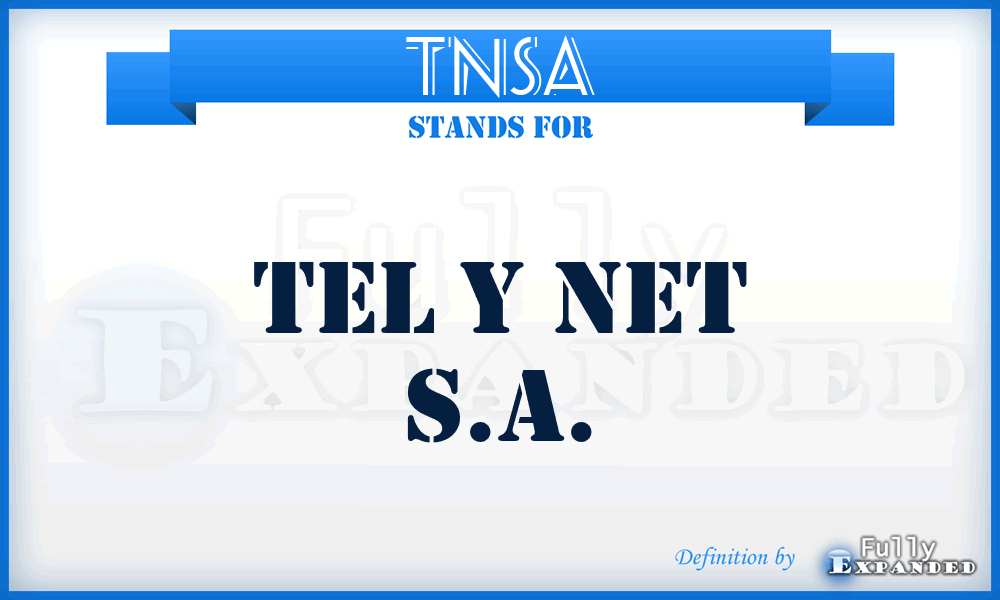 TNSA - Tel y Net S.A.