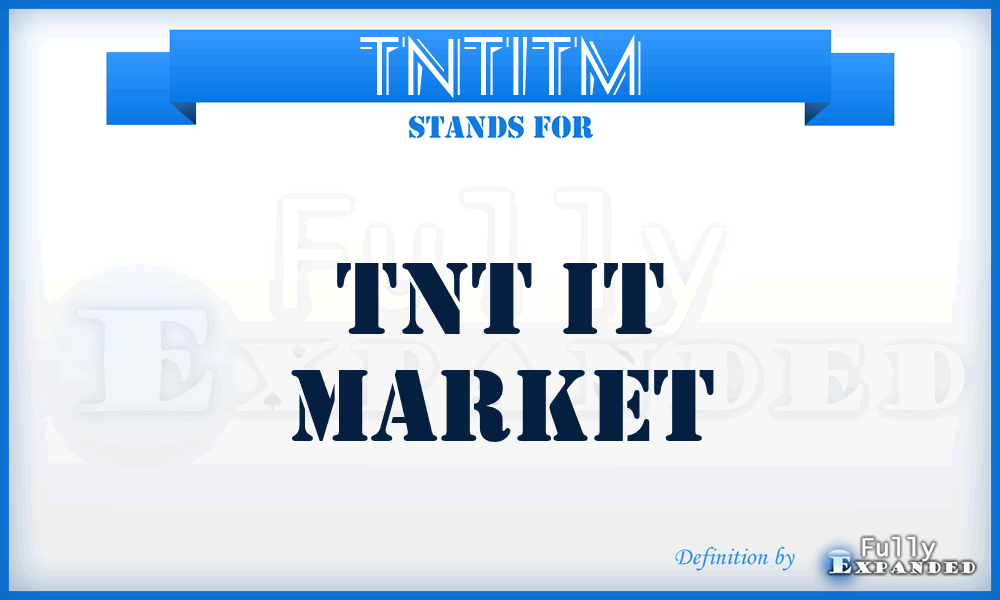 TNTITM - TNT IT Market