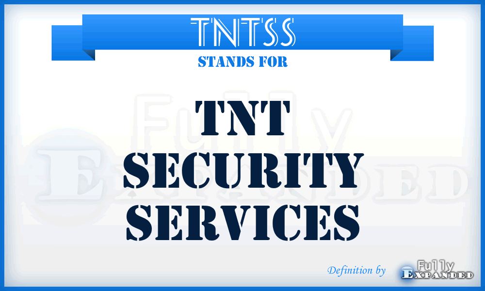 TNTSS - TNT Security Services