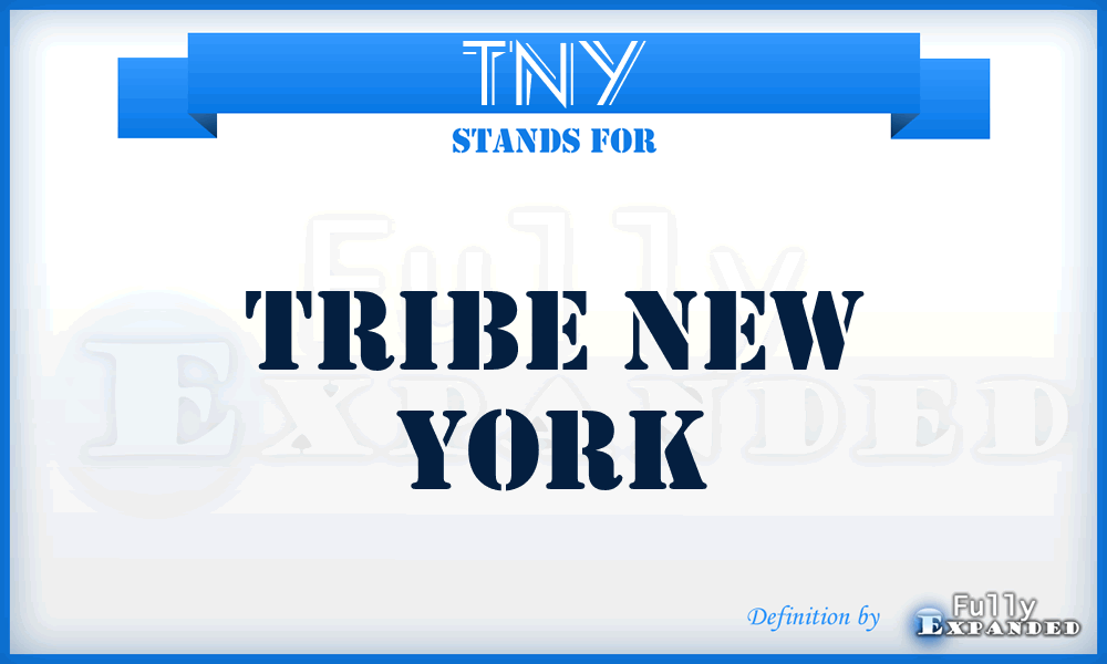 TNY - Tribe New York