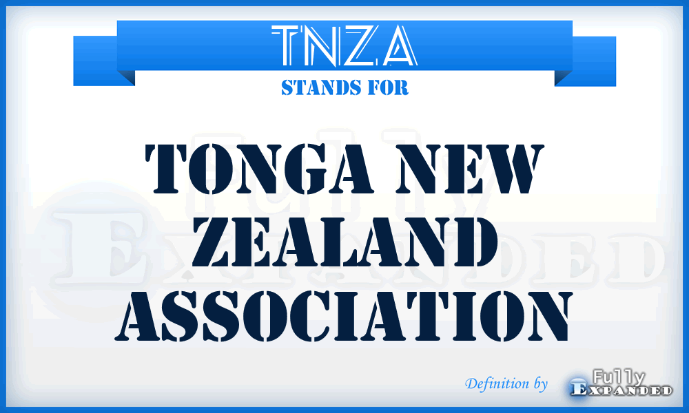TNZA - Tonga New Zealand Association