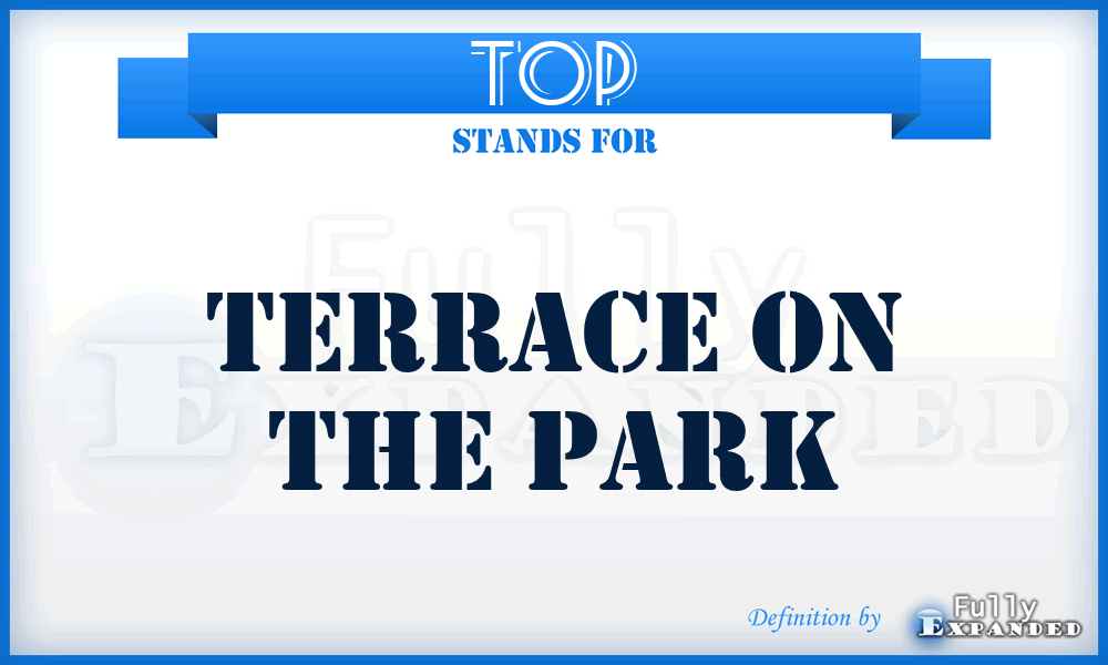 TOP - Terrace On the Park