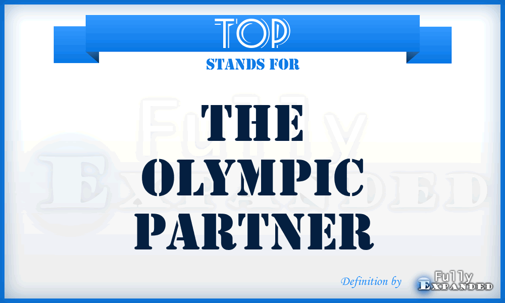 TOP - The Olympic Partner