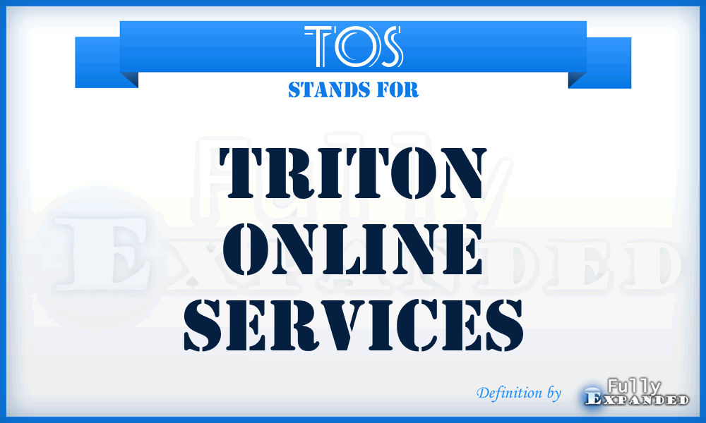 TOS - Triton Online Services