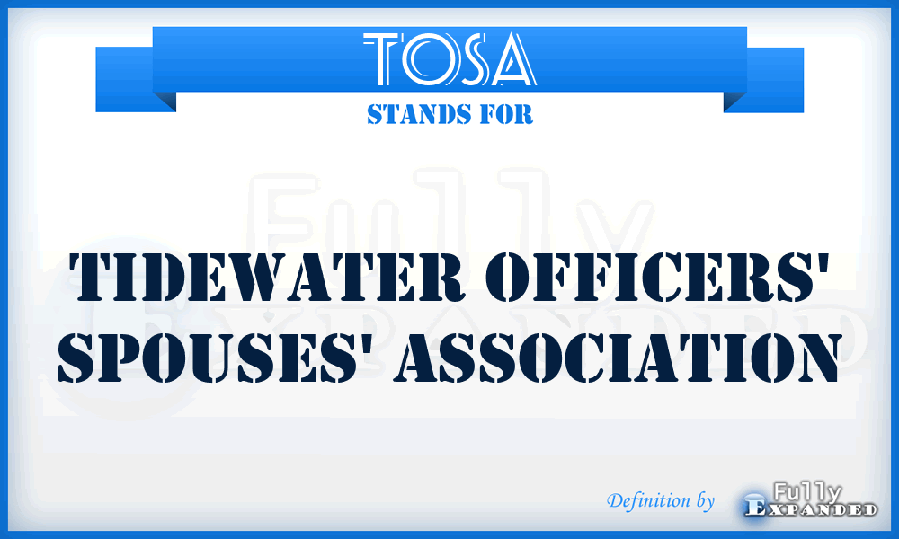 TOSA - Tidewater Officers' Spouses' Association