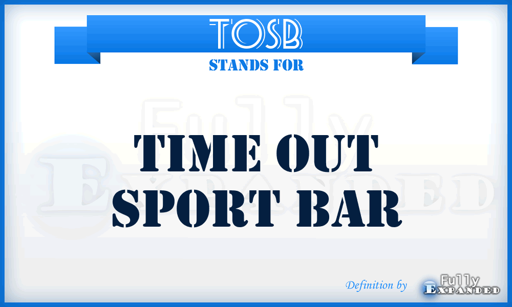 TOSB - Time Out Sport Bar