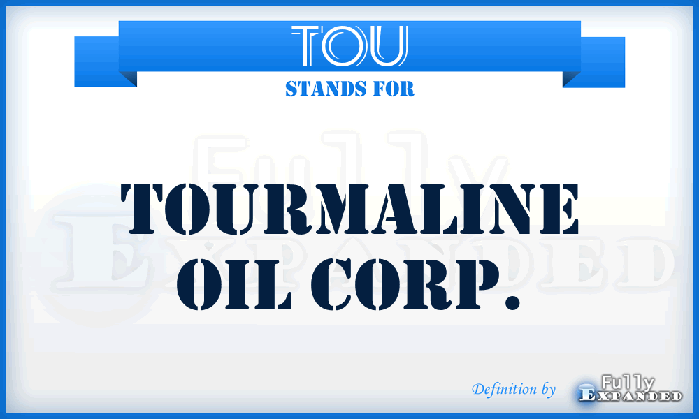 TOU - Tourmaline Oil Corp.