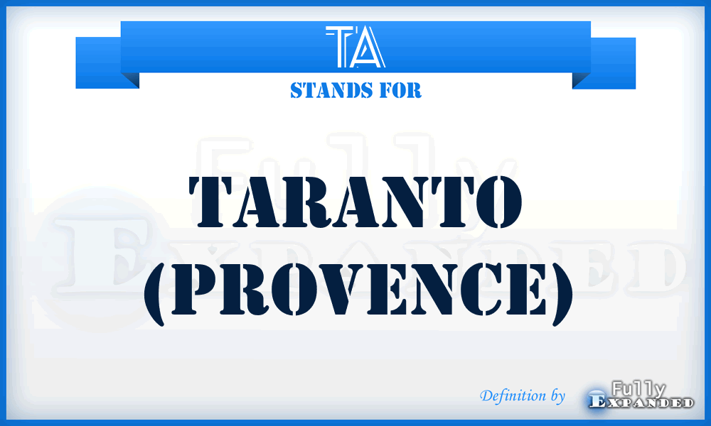 TA - Taranto (Provence)