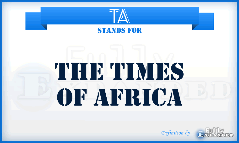 TA - The Times of Africa