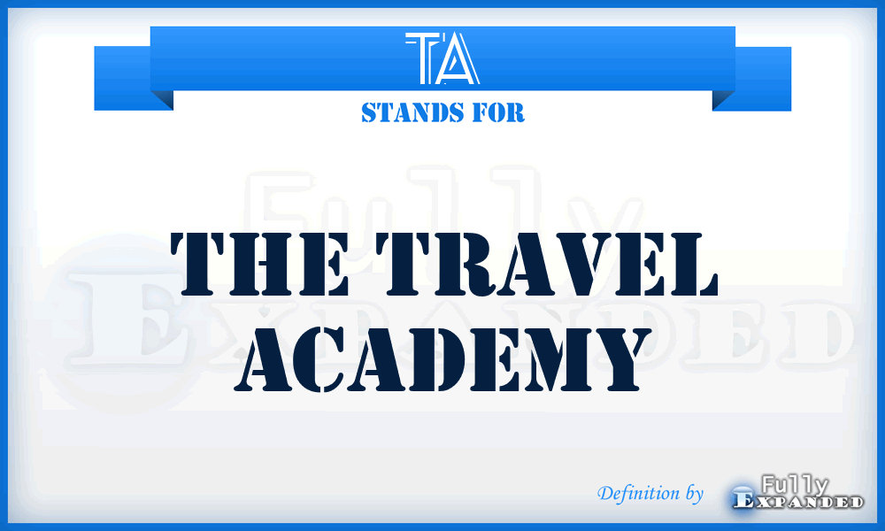 TA - The Travel Academy